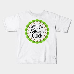 Tree's World's Cutest Alarm Clock Kids T-Shirt